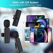 Wireless Lavalier Lapel Microphone for iPhone iPad, Mini Video Recording Mic for Content Creating , Clip on Microphones for YouTube Interview Vlog Livestream