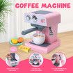 Kids Coffee Machine Maker Toy Set Pretend Role Play Kitchen Appliance Game Sensory Food Toys Pantry Cafe Party Favours Simulation Light Sound