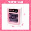 Kids Dishwasher Toy Pretend Play Kitchen Appliance Sensory Game Playset Mini Washer Cleaner Washing Dish Utensil Toys with Light Sound Timer