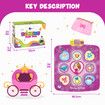 Kids Dance Mat Game Pad Dancer Step Musical Sense Light Up Dancing Challenge Adjustable Volume Yoga Activity Centre Electric 98x86.5cm Girls Cartoon