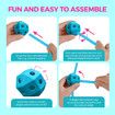 DIY Fort Building Kit 202pcs Construction Builder Castle Educational Toy Creative STEM Learning Play Set Gift for Kids