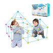 DIY Fort Building Kit 202pcs Construction Builder Castle Educational Toy Creative STEM Learning Play Set Gift for Kids