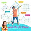 DIY Fort Building Kit 340pcs Construction Castle Builder Creative Educational Toy Learning STEM Gift Playset for Kids