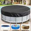 Round Swimming Pool Cover Above Ground Stock Tank Protector with Accessories Waterproof Dustproof Hot Tub Cover(310 cm)