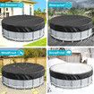 Round Swimming Pool Cover Above Ground Stock Tank Protector with Accessories Waterproof Dustproof Hot Tub Cover(310 cm)