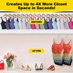 Closet Organizers and Storage,8 Tier Tank Top Hangers Space-Saving,Closet Organizer,Non Slip Hanging Sport Bras Holder,Dorm Room Essentials for College Students Girls Camisoles Swimsuits Dress,3 Pack