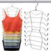 Closet Organizers and Storage,8 Tier Tank Top Hangers Space-Saving,Closet Organizer,Non Slip Hanging Sport Bras Holder,Dorm Room Essentials for College Students Girls Camisoles Swimsuits Dress,2 Pack