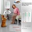 Dog Feeding Reminder Magnetic Reminder Sticker, AM and PM Daily Indication Chart Feed Your Pets, White