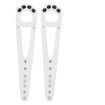 Cat Door Holder Latch,2pcs Adjustable Pet Cat Door Holder Latch Strap Cat Door Stopper Keep Dogs Out, Cat Doors (White)