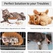 Cat Door Holder Latch,2pcs Adjustable Pet Cat Door Holder Latch Strap Cat Door Stopper Keep Dogs Out, Cat Doors (White)