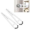 Cat Door Holder Latch,2pcs Adjustable Pet Cat Door Holder Latch Strap Cat Door Stopper Keep Dogs Out, Cat Doors (White)
