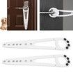 Cat Door Holder Latch,2pcs Adjustable Pet Cat Door Holder Latch Strap Cat Door Stopper Keep Dogs Out, Cat Doors (White)