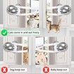 Cat Door Holder Latch,2pcs Adjustable Pet Cat Door Holder Latch Strap Cat Door Stopper Keep Dogs Out, Cat Doors (White)
