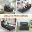 Folding Sofa Bed Couch Floor Futon Chaise Lounge Chair Mattress Comfy Sleeper Adjustable Lazy Guest Daybed with Pillow