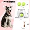 Dog Ball Launcher Dog Food Tenni Ball Machine,Dog Puzzle Feeder Dispenser,Dog Training Treats Interactive Feeder Balls Smart Puzzle Toy Color Grey