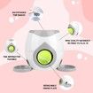 Dog Ball Launcher Dog Food Tenni Ball Machine,Dog Puzzle Feeder Dispenser,Dog Training Treats Interactive Feeder Balls Smart Puzzle Toy Color Green