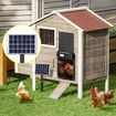 Solar Auto Chicken Coop Door Opener Automatic Timer Light Sensor Cage Closer Hen House Poultry Pet Security Control Kit