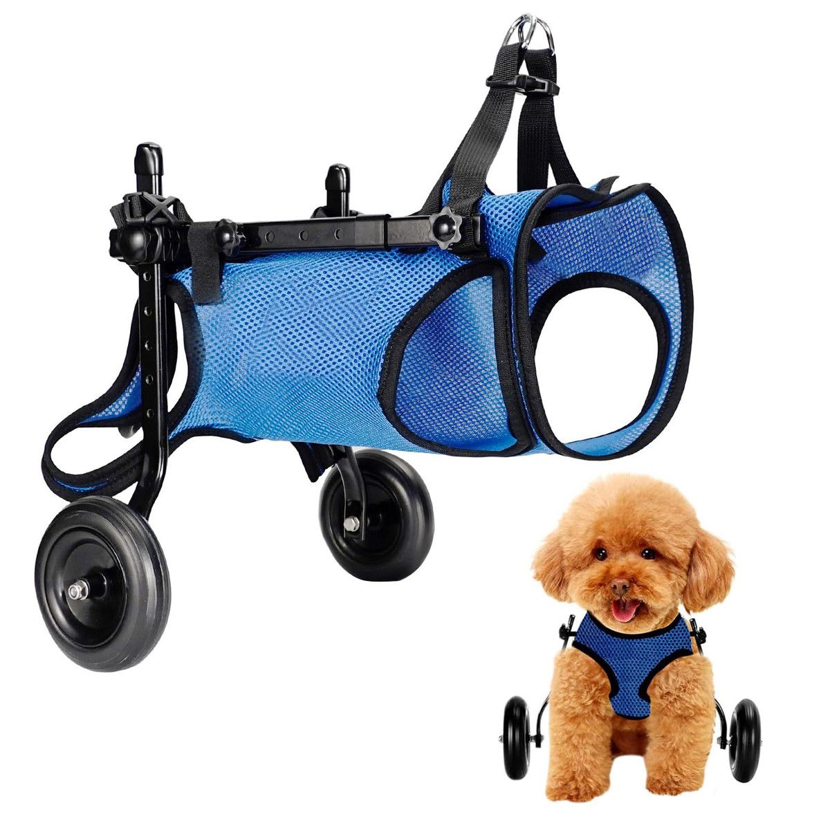Dog Wheelchair For Back Legs - Mobility Cart For Small & Medium Dogs