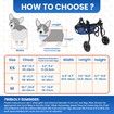 Dog Wheelchair for Back Legs,Dog Wheelchair Cart,Doggy/cat Wheelchair with Disabled Hind Legs Walking,Mobility Aids for Small Pets Hind Limbs,Dog Carts with Wheels,Light Weight,Size:XS
