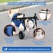 Dog Wheelchair for Back Legs,Dog Wheelchair Cart,Doggy/cat Wheelchair with Disabled Hind Legs Walking,Mobility Aids for Small Pets Hind Limbs,Dog Carts with Wheels,Light Weight,Size:XS