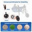 Dog Wheelchair for Back Legs,Dog Wheelchair Cart,Doggy/cat Wheelchair with Disabled Hind Legs Walking,Mobility Aids for Small Pets Hind Limbs,Dog Carts with Wheels,Light Weight,Size:XS