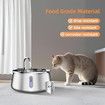 Stainless Steel Pet Water Fountain Automatic Cat Dog Drinker Dispenser 4L Ultra Quiet Filter Level Window Sponge Faucet