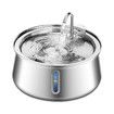Stainless Steel Pet Water Fountain Automatic Cat Dog Drinker Dispenser 4L Ultra Quiet Filter Level Window Sponge Faucet