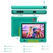 10.1 Inch Kids Tablet with GB RAM 64GB ROM Android 12 1280x800 IPS HD Touch Screen Parental Control Pre-Installed Apps Educational Learning Tablet Case(Green-USB Adapter Not Included)