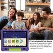 10.1 Inch Kids Tablet with 3GB RAM 64GB ROM Android 12 1280x800 IPS HD Touch Screen Parental Control Pre-Installed Apps Educational Learning Tablet Case(Purple-USB Adapter Not Included)
