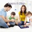 10.1 Inch Kids Tablet with 3GB RAM 64GB ROM Android 12 1280x800 IPS HD Touch Screen Parental Control Pre-Installed Apps Educational Learning Tablet Case(Purple-USB Adapter Not Included)