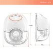 Electric Breast Pump Wearable Hands Free Breastfeeding Nursing Milk Pump 4 Modes 12 Suction Levels Low Noise Battery