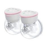 Wearable Breast Pump, Hands Free Electric Breast Pump with 4 Mode 12 Levels, Leak Proof Design and Low Noise  (Pink)