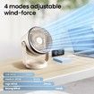 Desk Fan, Air Circulator Quiet Operating Fan For Bedroom, Portable Fan with USB, Personal Fan For Office and Living Room