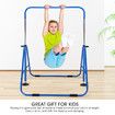 Kids Gymnastics Bar Training Climbing Frame Playground Workout Horizontal Expandable Monkey Kip for Home Blue