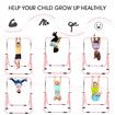 Kids Gymnastics Bar Training Climbing Frame Playground Workout Horizontal Expandable Monkey Kip for Home Pink