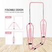 Kids Gymnastics Bar Training Climbing Frame Playground Workout Horizontal Expandable Monkey Kip for Home Pink