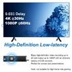Wireless HDMI Transmitter and Receiver, 4K Decoding 1080P Output 98ft Range Extender for TV Projector, No Need WiFi Bluetooth