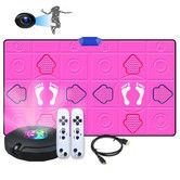 PU Dance Game Mat AR Camera 30MM Thick Double Electronic Dancing Pad Wireless Music 2 Motion Sensor Controllers Running HDMI TV Kids Birthday Christmas Gifts