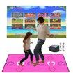 PU Dance Game Mat AR Camera 30MM Thick Double Electronic Dancing Pad Wireless Music 2 Motion Sensor Controllers Running HDMI TV Kids Birthday Christmas Gifts
