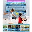 PU Dance Game Mat AR Camera 30MM Thick Double Electronic Dancing Pad Wireless Music 2 Motion Sensor Controllers Running HDMI TV Kids Birthday Christmas Gifts