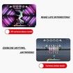Double Dance PVC Mat 11MM Thickness Wireless DUO Music Dance Mat Dual Handles Running Game Mat HDMI TV Kids Birthday Christmas Gift