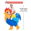 Halloween Inflatable Rooster Costume, Funny Cosplay Halloween Costume for Men Women Birthday Christmas, Suitable for Height 150-190 CM