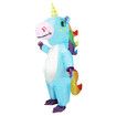 Inflatable Costume, Full Body Riding a Unicorn Blow Up Costume for Halloween Inflatables Party, Suitable for Height 150-190 CM (Blue)