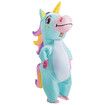 Inflatable Costume, Full Body Riding a Unicorn Blow Up Costume for Halloween Inflatables Party, Suitable for Height 150-190 CM (Blue)