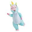 Inflatable Costume, Full Body Riding a Unicorn Blow Up Costume for Halloween Inflatables Party, Suitable for Height 150-190 CM (Blue)