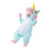 Inflatable Costume, Full Body Riding a Unicorn Blow Up Costume for Halloween Inflatables Party, Suitable for Height 150-190 CM (Blue)