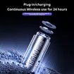 Portable Air Conditioning Fan Rechargeable Tower Cooling Fan Quiet with 3 Speeds Wall-mounted  Desktop with Hook Color Grey