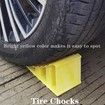 2 Pcs Wheel Chocks, Non Slip Base, Tire Chocks, Heavy Duty Safety Wheel Chocks for RV, Trailer, Car Truck Stopper,Helps Keep Your Trailer or RV in Place