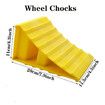 2 Pcs Wheel Chocks, Non Slip Base, Tire Chocks, Heavy Duty Safety Wheel Chocks for RV, Trailer, Car Truck Stopper,Helps Keep Your Trailer or RV in Place