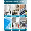Premium 6Pcs Colorful Hard Bristle Crevice Cleaning Brushes,Multifunctional Crevice Cleaning Tools,Grout Cleaner Brush
